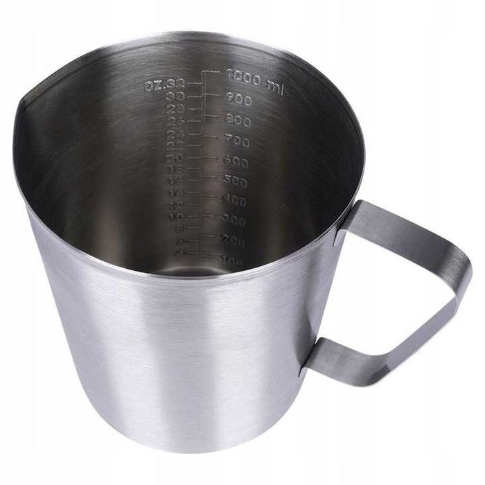 MIARKA Kuchenna Dzbanuszek Kubek STALOWA 1L