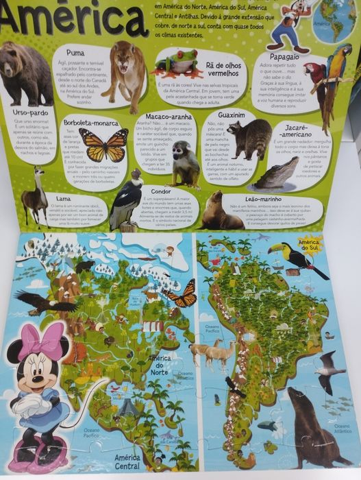 Atlas do Mundo Animal - 4 Puzzles