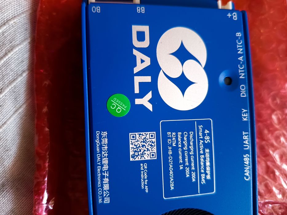 Sistema de gestão de bateria inteligente Daly BMS 4-8S