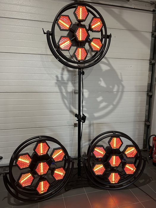 Lampa retro led 7x 60 rgbw