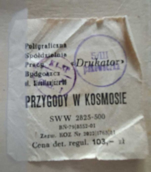 Stara gra planszowa z PRL - Przygody w kosmosie, kompletna
