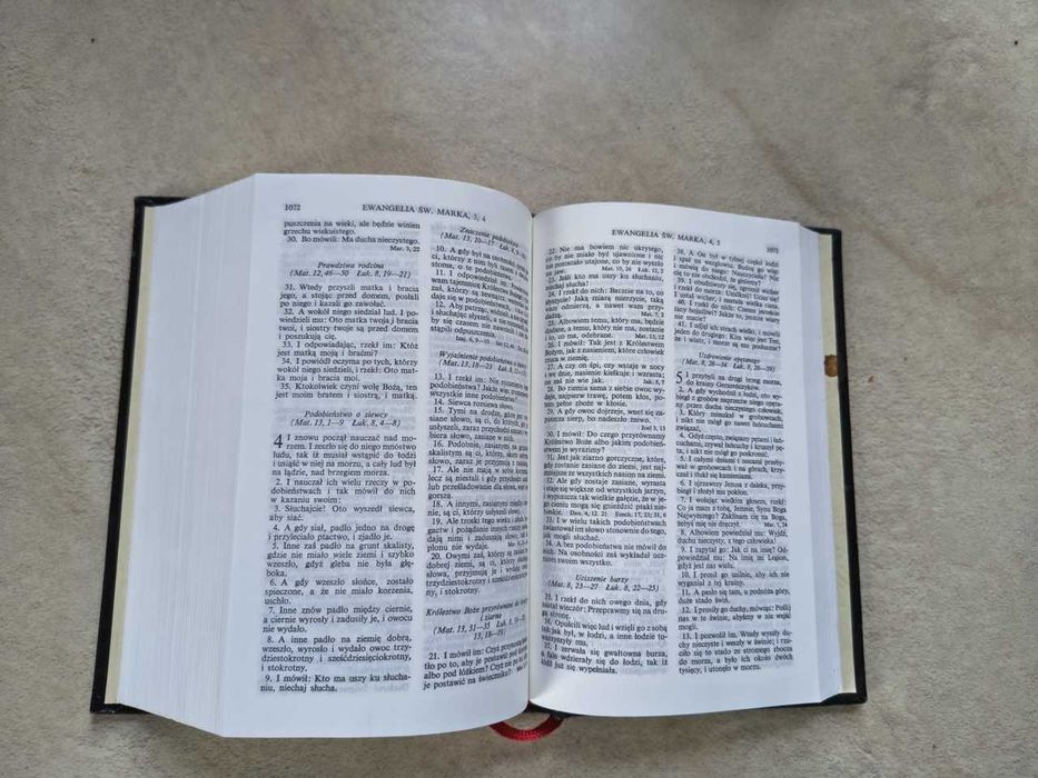 Pismo Święte Biblia Warszawska mały format 1996 - twarda okładka