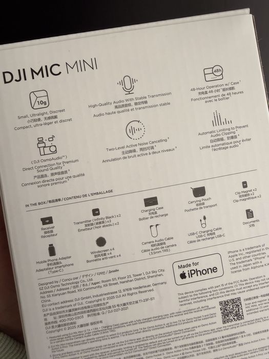 DJI MIC Mini usado apenas 3 vezes