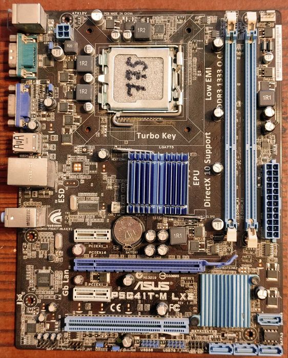 Материнська плата ASUS P5G41T-M LX3 DDR3 LGA775 1-2-4 ядра