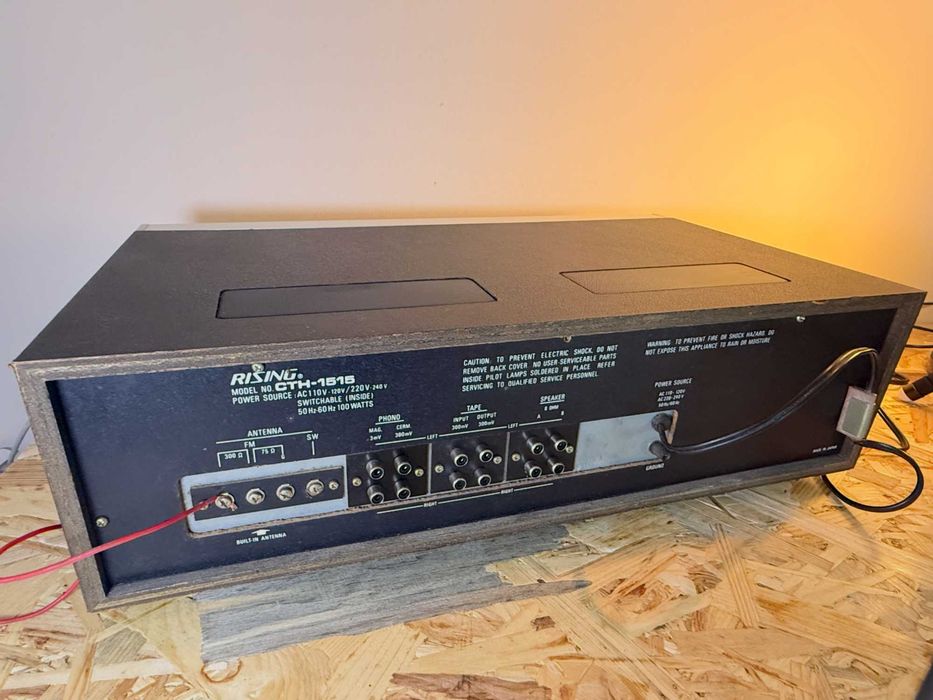 Rising CTH-1515 – Receiver Vintage + Colunas Onkyo – Excelente Estado