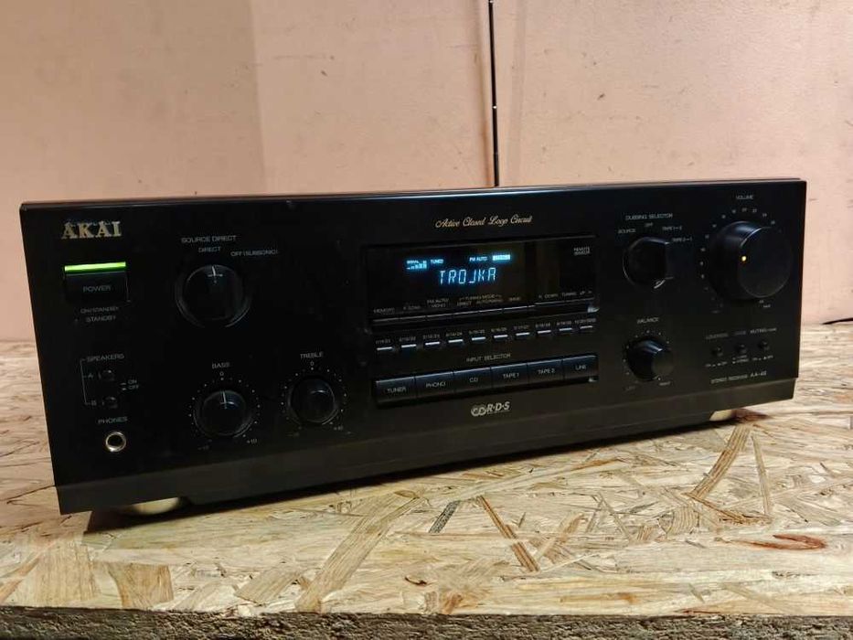 Znakomity Amplituner  Stereo AKAI AA-49 RDS /2x60W /Pamięć 30 stacji radiowych /Wysyłka!