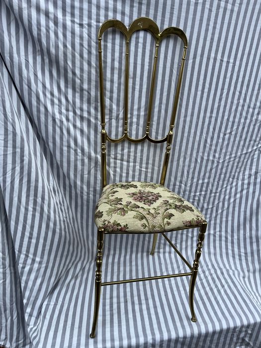 Krzesło mosiężne Antyk Vintage dokoracja