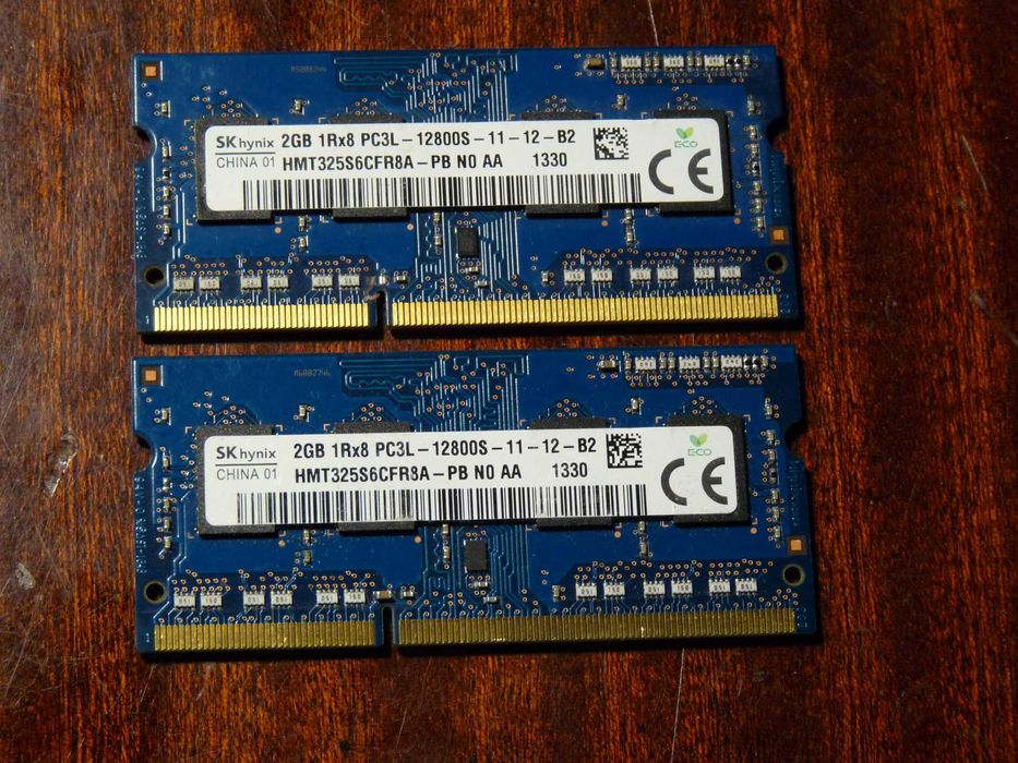 Пам'ять DDR1, DDR2, DDR3 DDR4 (1GB, 2GB, 4GB, 8GB) DIMM i SoDIMM