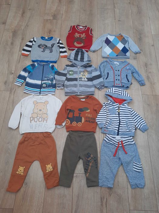 106 szt Mega paka ubrań dla chłopca r. 74-80