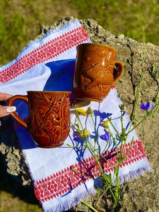 Вінтаж! келихи керамічні Буди полювання кабан охота кружки пивные