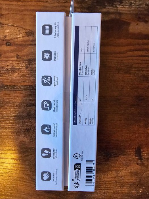 Hama Fit Watch 4900 czarna koperta niebieski pasek (178604)