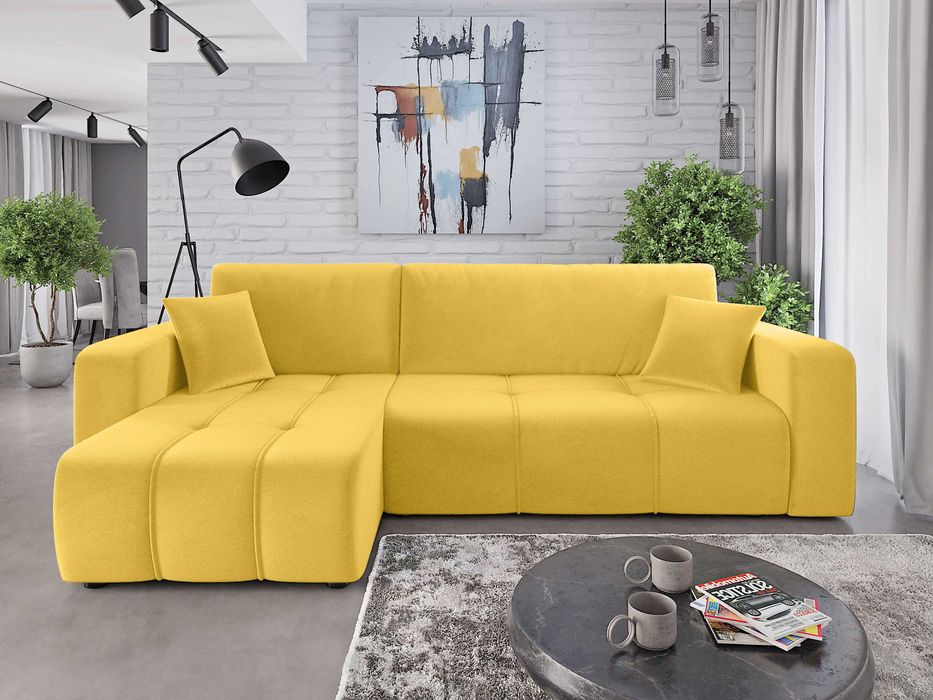 naroznik sofa ALICE L funkcja spania pojemnik Kronos34 sprezyna falist