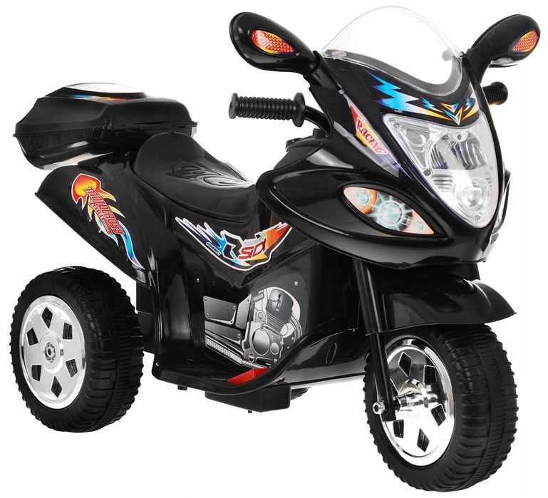 Motor Motorek Ścigacz Dla Dzieci Na Akumulator Światła Dźwięk