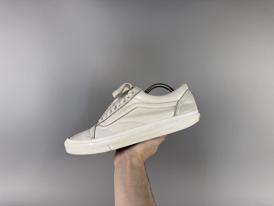 Размер 44.5 28 см Мужские кожаные кеды Vans Old Skool Leather