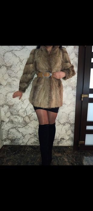 Натуральна шубка шуба полушубок з нутріїї великий розмір