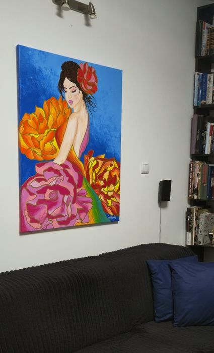 Obraz  " W ogrodzie obfitości " 80 × 100 cm.