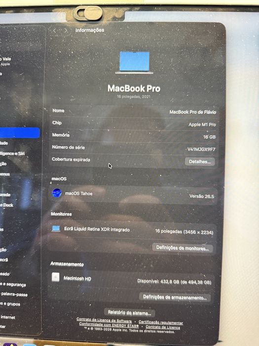 MacBook Pro 16 polegadas