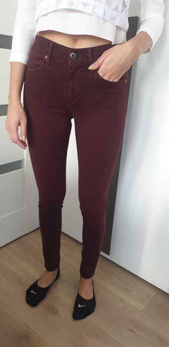 Spodnie Vitkac Adriano Goldschmied roz. XS bordowe Moliera2