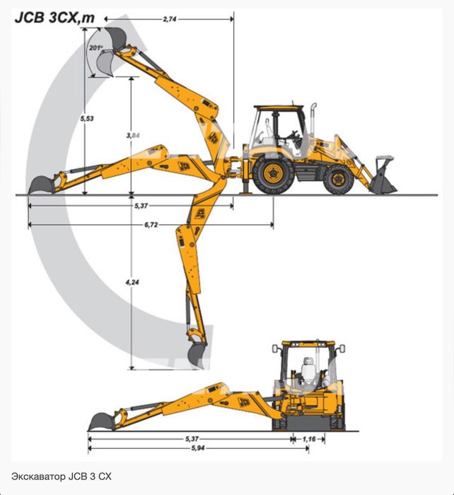 Услуги/аренда/послуги/оренда экскаватора-погрузчика JCB3CX + гидромот