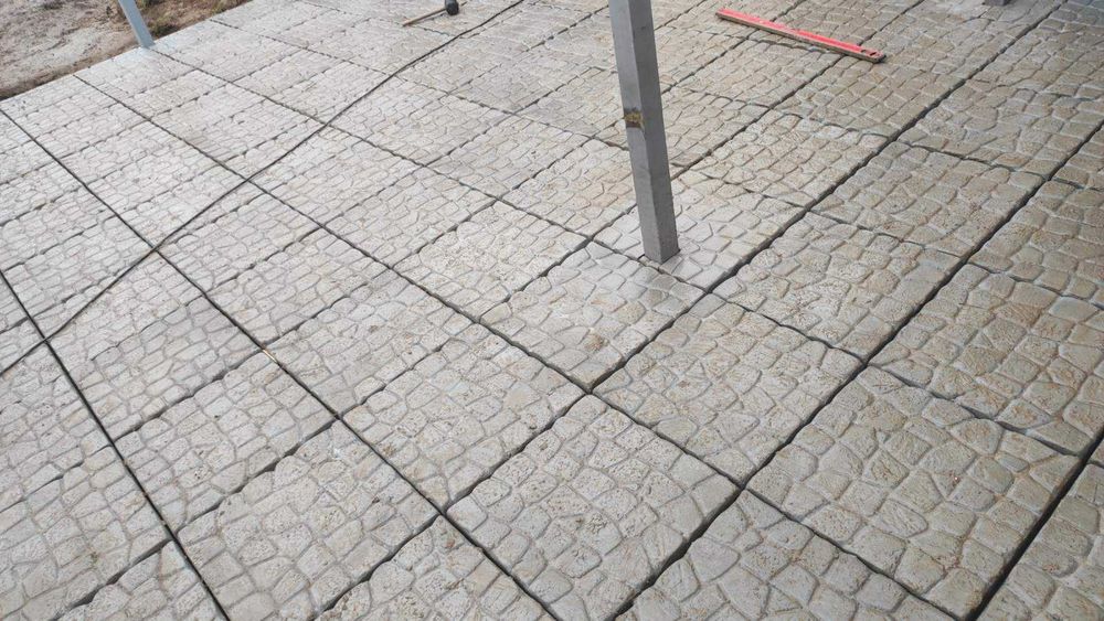 Тротуарна плитка, бетонні плити 50х50х6см «Камінь» . є  Доставка