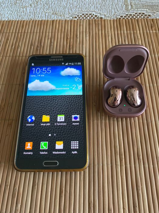 Samsung Note 3  i słuchawki bezprzewodowe