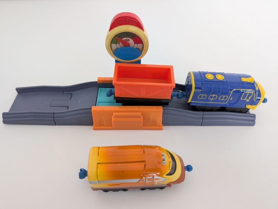 Chuggington zabawka waga lokomotywa Bruno z wagonem + lokomotywa Tomy