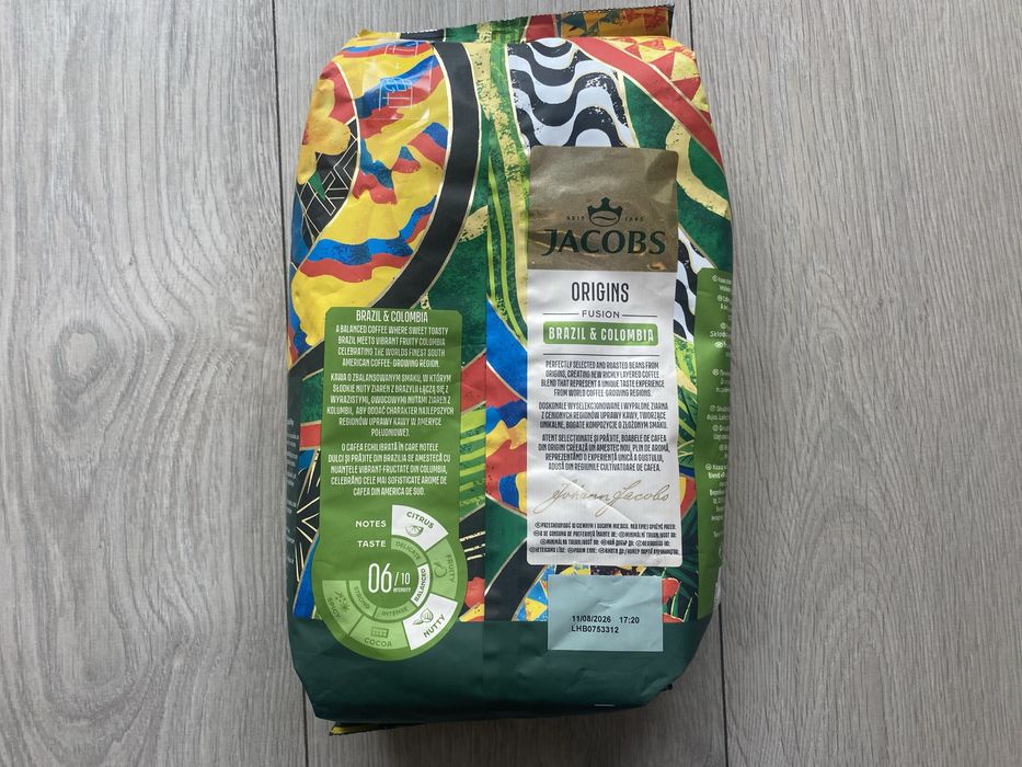 Kawa ziarnista Jacobs Origins Brazil 100% Arabica 1 kg