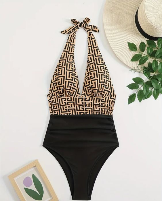 Купальник суцільний Zara з принтом, розмір S/M