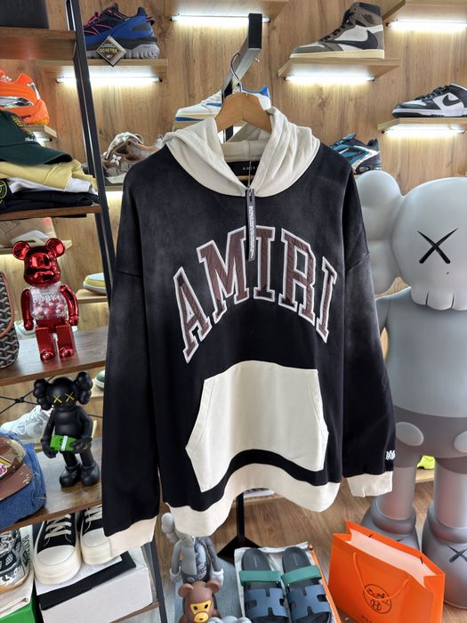 Худі AMIRI Big Logo Faded Black / Brown Off White Bape