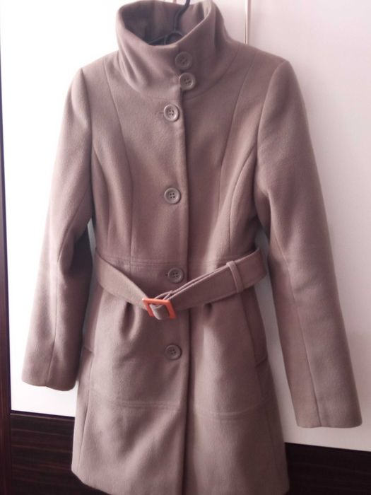 Płaszcz damski z paskiem ciepły De facto 36