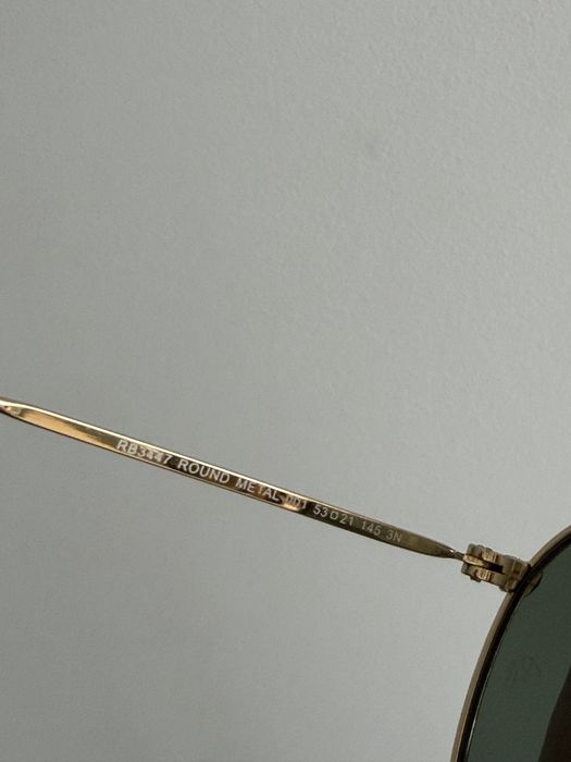 RAY BAN RB 3447 001 сонцезахисні окуляри round metal