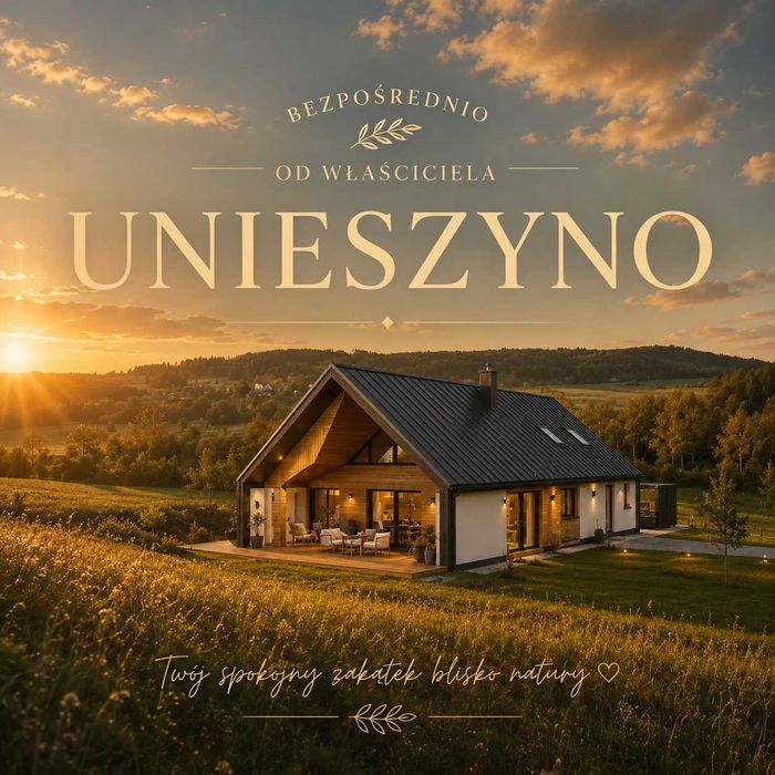 Lębork | Unieszyno | Przy Linii Lasu | Leśne Wzgórza | Dom w Naturze | Widoki bez Końca | Spokój na Lata Działka Budowlana 981 m² z gotowym projektem!