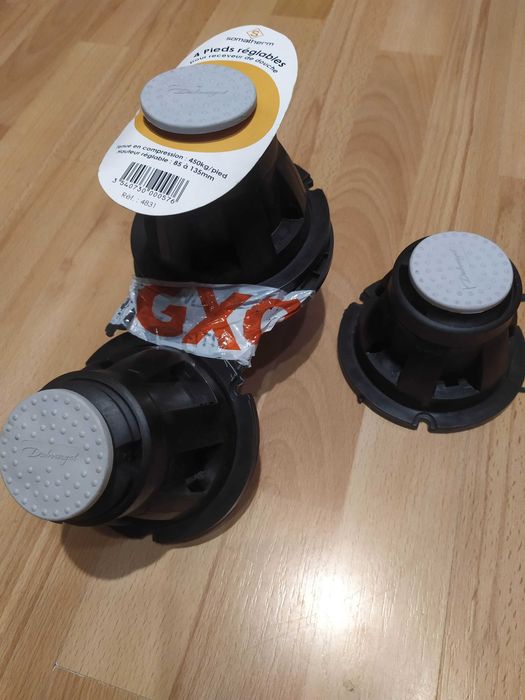 Zestaw 3 nóżek do brodzika/wanny