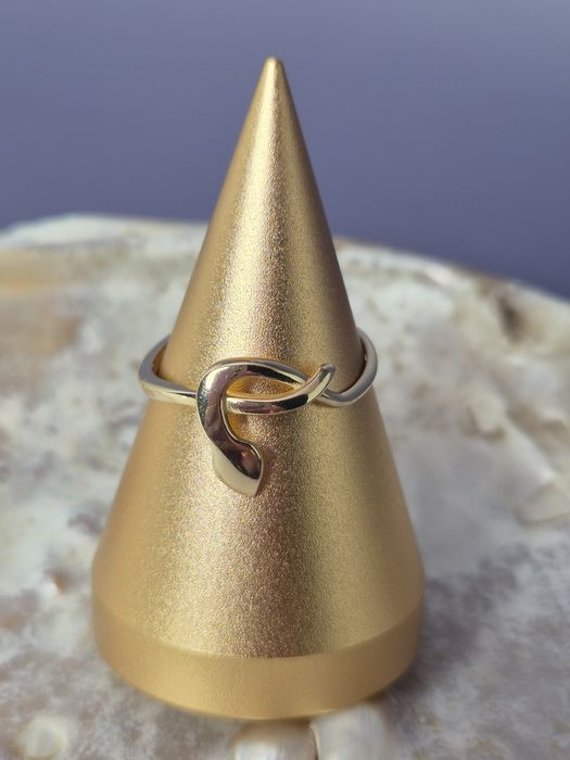 Złoty pierścionek delikatny żmijka żmija r. 15 p.585