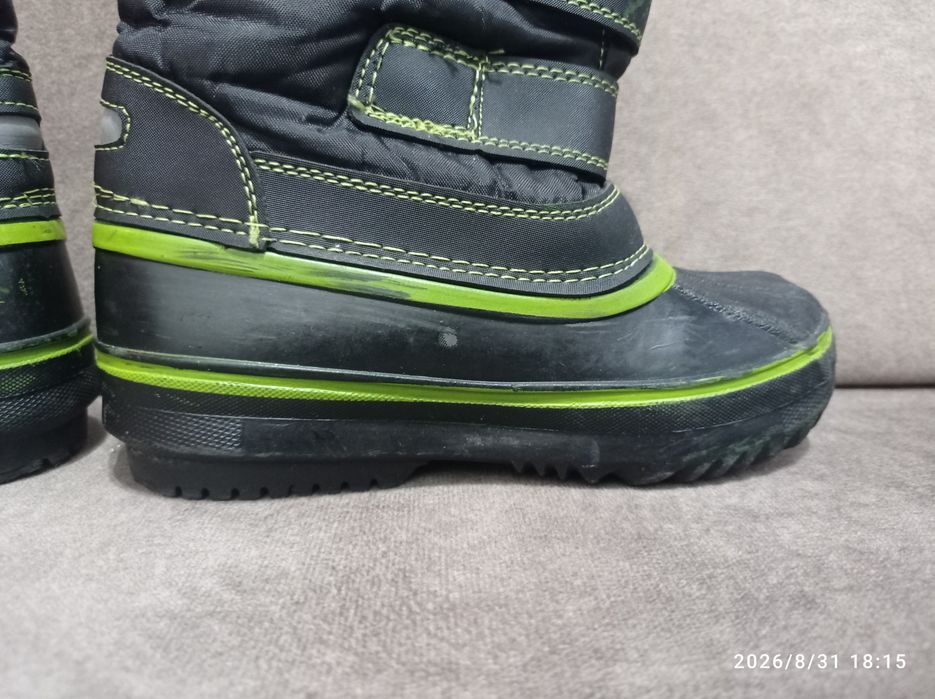 Buty 25 śniegowce chłopięce na rzepy odblaski zima