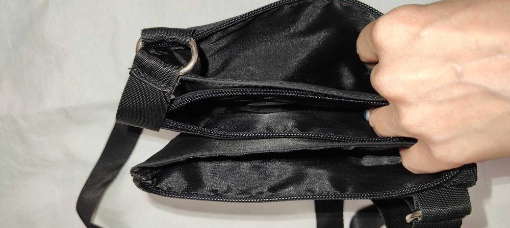 Сумка-кошелёк спорт кроссбоди плащёвка на 3 отделения б/у