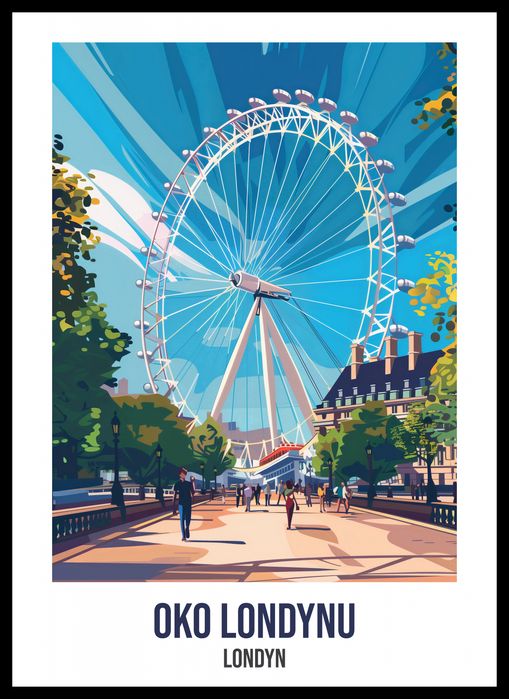 Plakat 39,5x55cm Oko Londynu