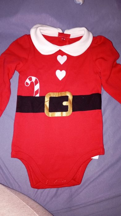 Świąteczne body dla dziewczynki dwupak