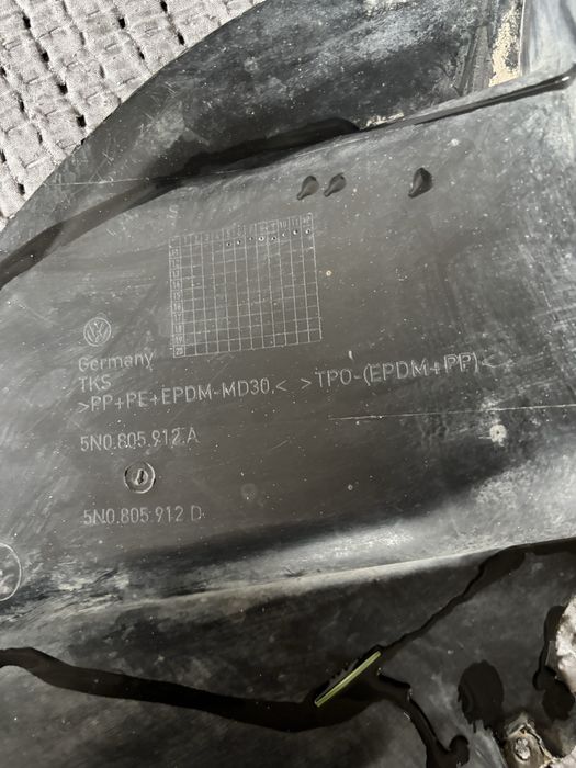 Volkswagen tiguan nadkola przednie