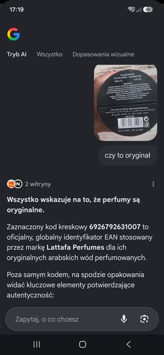 Zapach perfumowany arabski musamam 100ml.