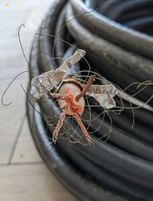 Кабель силовий , мідний, броньований 45м