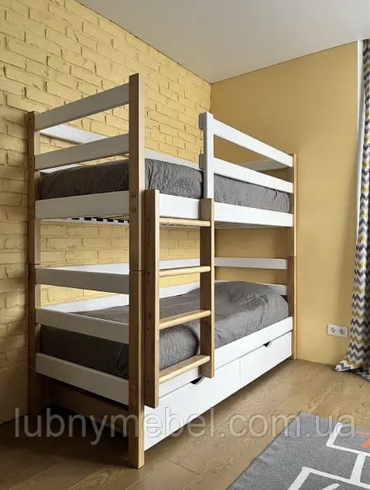Двоярусне, двоповерхове ліжко, двухъярусная деревянная кровать Топ