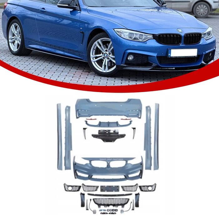 BMW F32 F33 F36 Komplet Zderzaków M-pakiet Bodykit Pakiet