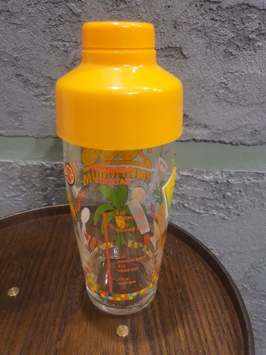 Kolekcjonerski szklany shaker szejker  do koktajli