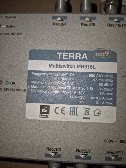 Мультисвіч Terra MR916L