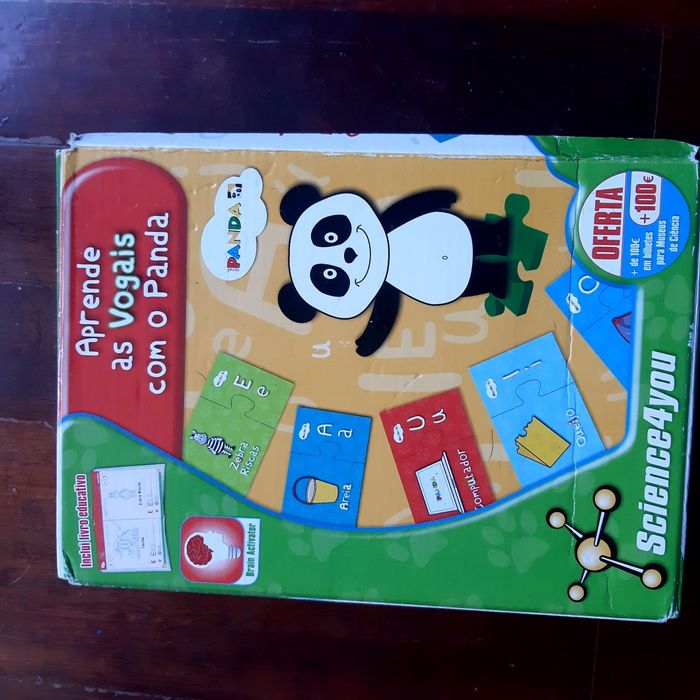 Puzzle Aprende as vogais com o Panda