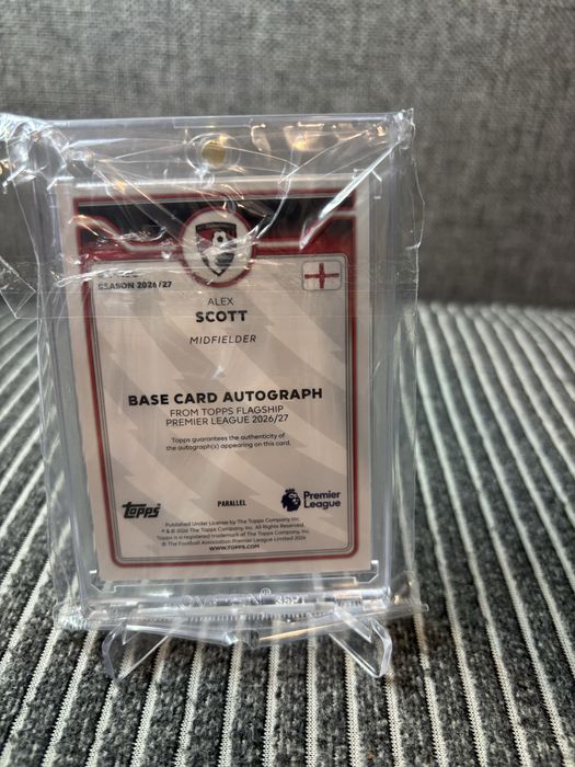 2026-27 topps flagship premier league  #BA-ASC Alex Scott  autograph /25  parallel Bournemouth