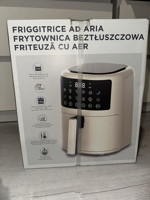 Nowy Air Fryer Różowe złoto Carrefour