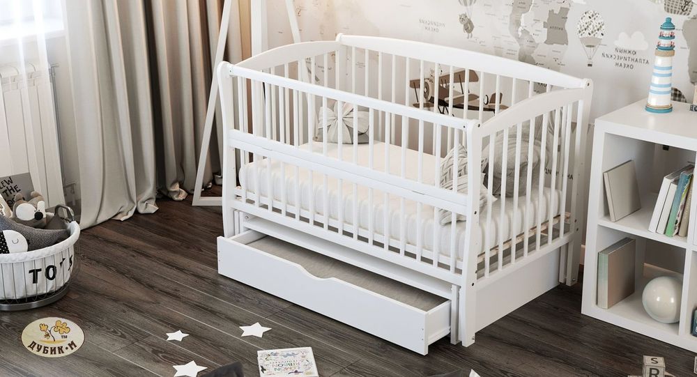 Продаётся детская кроватка Мишка на луне плюс колёса