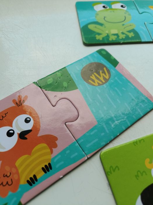 дитячий пазл "PUZZLE duo WHERE ANIMALS LIVE" для дітей віком від 3 рок